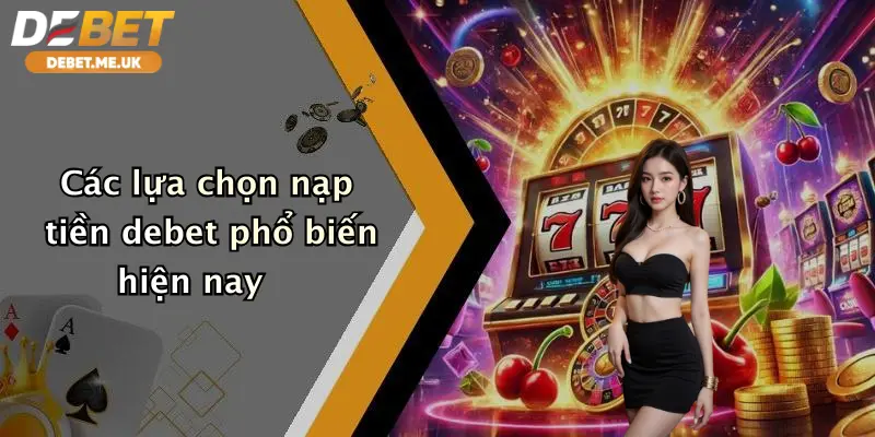 Các lựa chọn nạp tiền debet phổ biến hiện nay